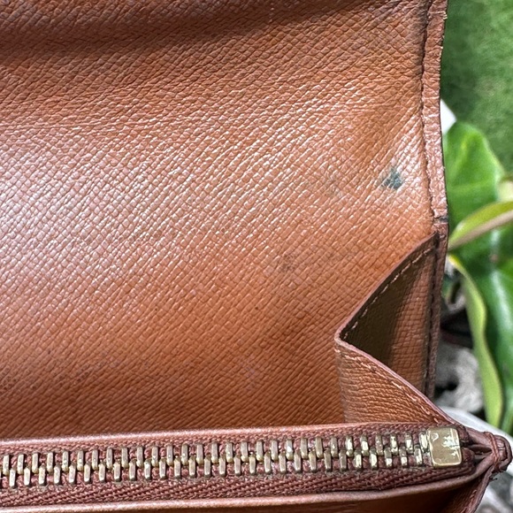 Louis Vuitton Monogram Porte Monnaie Canvas Long Wallet Snap Closure Brown - Picture 12 of 16